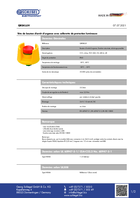 Datasheet_QRSKLUV