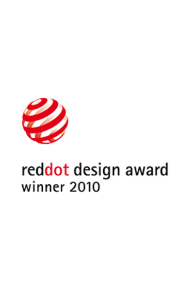 On this picture you can see the award for reddot Design Award winner 2010.