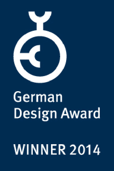 In the picture you can see the German Design Award Winner 2014.