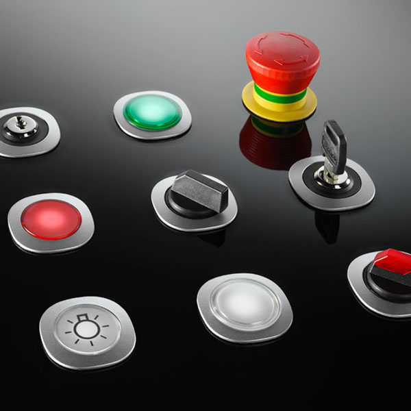 The picture shows the Rontron-Q-Juwel switch and pushbutton.