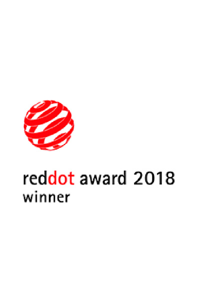 In this picture you can see the award for reddot Award winner 2018.