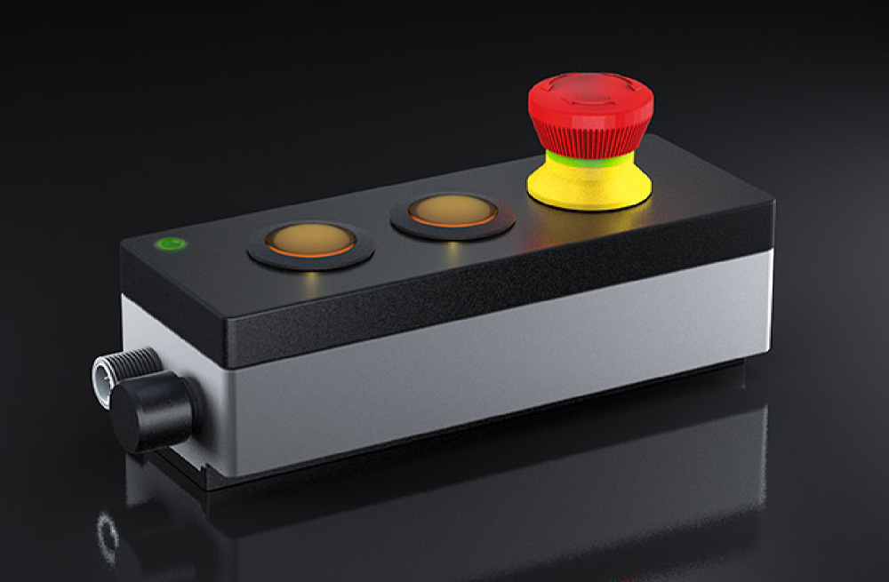 The picture shows an assembled AS-Interface housing.